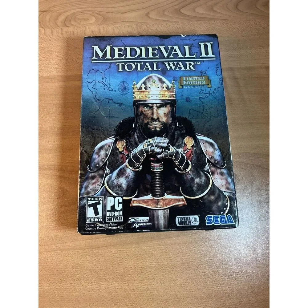 Medieval Ii: Total War Limited Edition (PC, 2006) SEGA 2 Disc Plus Soundtrack